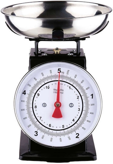 Give Me More Analog Kitchen Scale with Bucket Up to 5kg Black