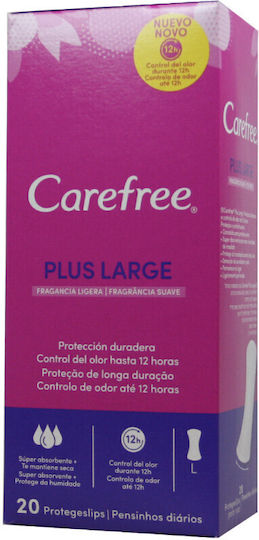 CareFree Plus Large Daily Liners for Normal Flow 2.5 Drop 20pcs