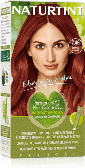 Naturtint Permanent Hair Color Hair Dye No Ammonia 7.46 Intense Copper Red