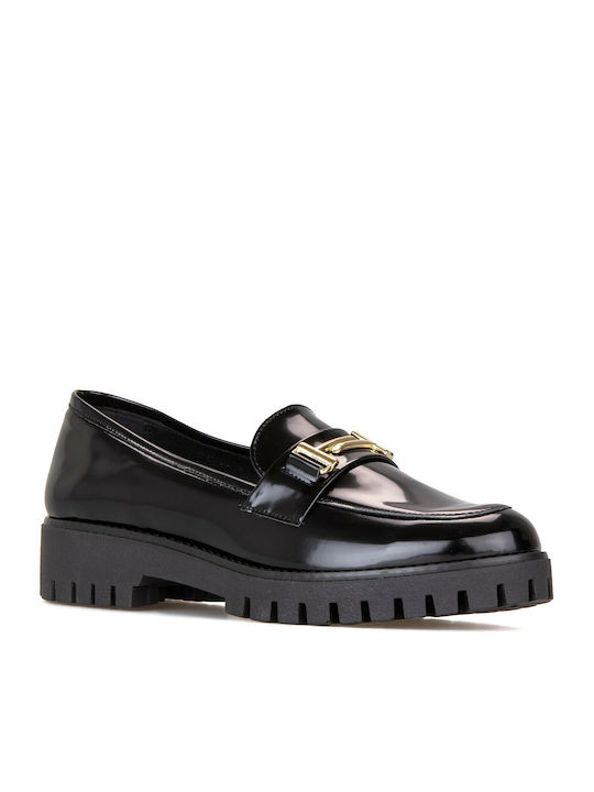 Silia D Women's Patent Leather Loafers Black