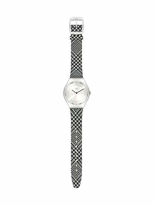 Swatch Irony Women's Watch with Black Fabric Strap