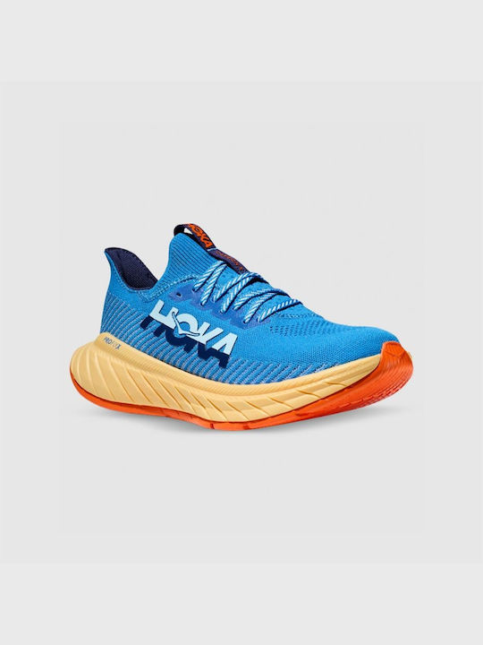 Hoka Carbon X 3 Bărbați Pantofi sport Alergare Albastre