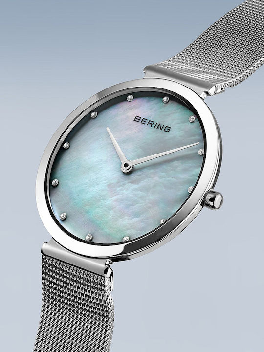 Bering Time Women's Watch with Silver Metal Bracelet