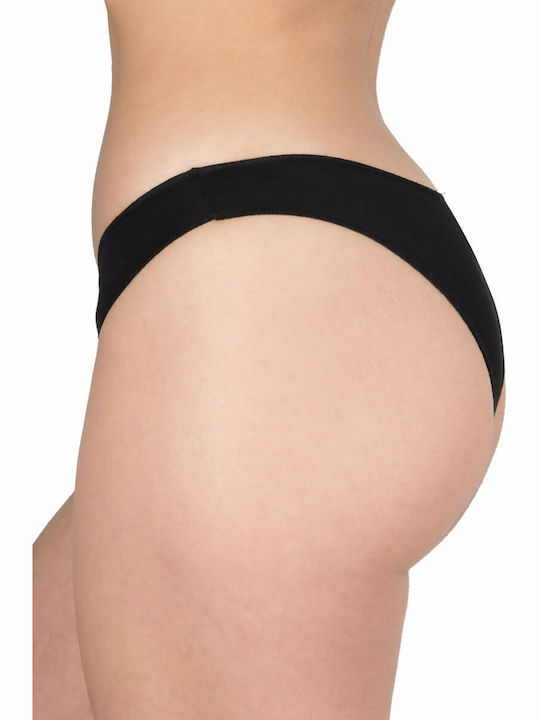 A.A UNDERWEAR Women's Brazil 3Pack Seamless Black