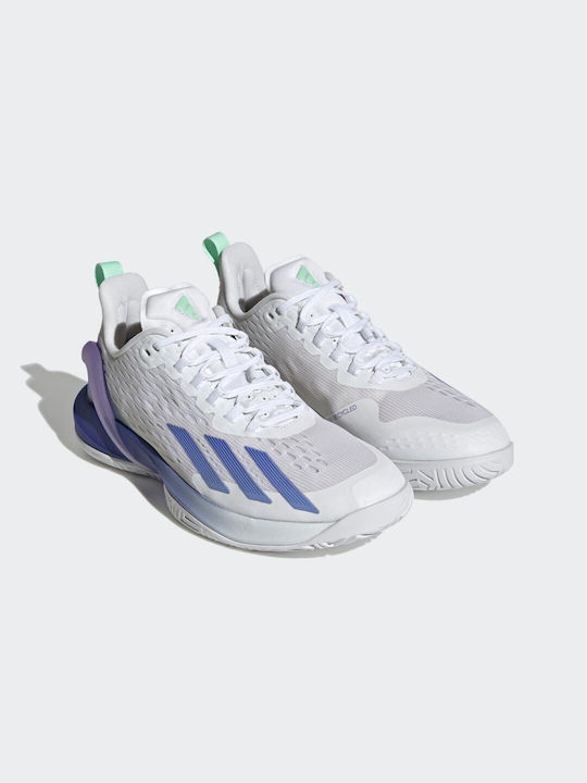 Adidas Adizero Cybersonic Women's Tennis Shoes for Hard Courts Cloud White / Blue Fusion / Pulse Mint