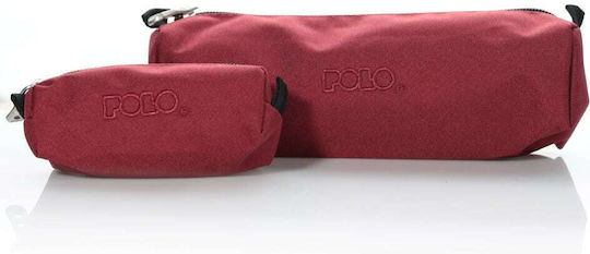 Polo Wallet Pencil Case Barrel Burgundy