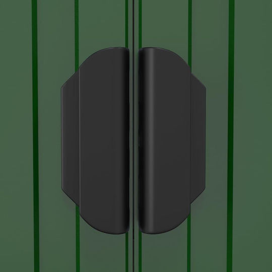 Metallic Garden Shed Galvanized Green with Air Vents L1.92xW4.4xH2.23m