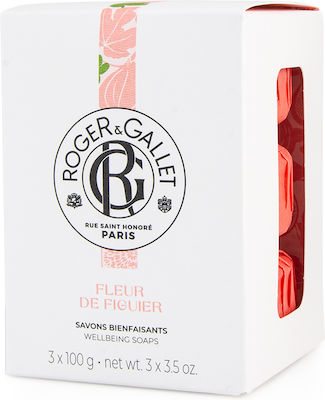 Roger & Gallet Fleur De Figuier Baton de săpun pentru Mâinile & Corpul 3x100gr