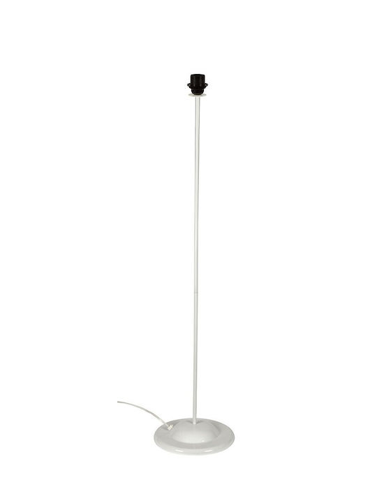 VK Lighting Floor Lamp H120xW25cm. with Socket for Bulb E27 White