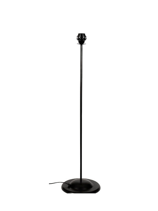 VK Lighting Φωτιστικό Δαπέδου Υ120xΜ25εκ. με Ντουί για Λαμπτήρα E27 Μαύρο
