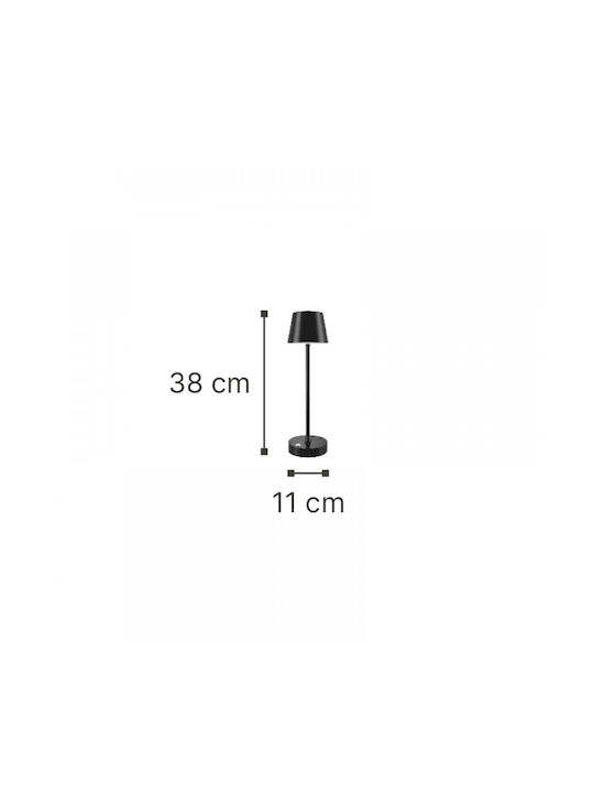 Inlight Επιτραπέζιo Φωτιστικό LED Εξωτερικού Χώρου 2W με Ψυχρό Λευκό Φως IP54 Λευκό
