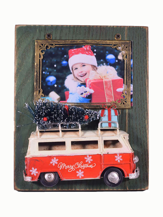SP Souliotis Christmas Wooden Figure Frame Height 16cm Merry Christmas