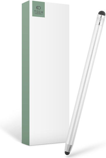 Tech-Protect Touch Stylus Pen в Сребрист цвят