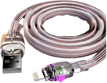 Moxom MX-CB96 Flat USB to Lightning Cable Λευκό 1m