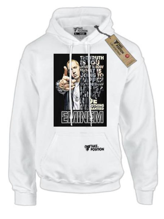 Takeposition Φούτερ με Κουκούλα Eminem The Truth σε Μαύρο χρώμα