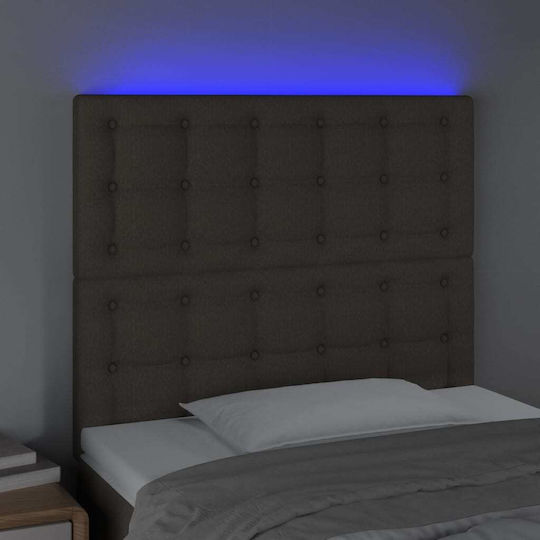 vidaXL Fabric Bed Headboard Taupe 100x128cm