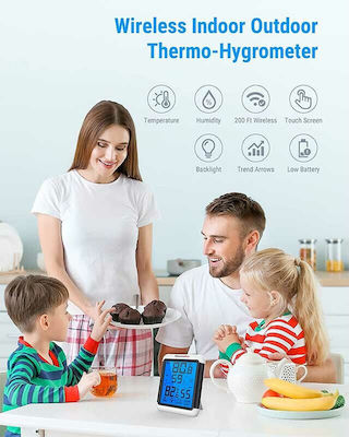 Thermo Pro Touchscreen And Backlight Digital Termometru & Higrometru pentru utilizare în interior