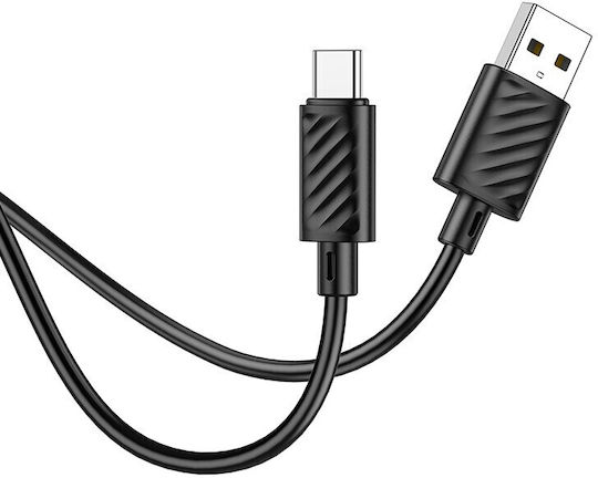 Hoco X88 USB 2.0 Cable USB-C male - USB-A 18W Black 1m