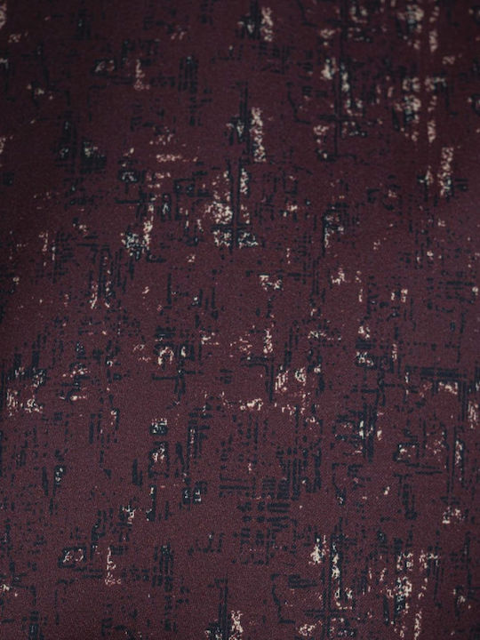 Long-sleeved Cotton Shirt Burgundy