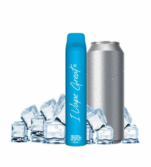 IVG Bar Plus Единично Употребими Електронни Цигари 800 Вдишвания Energy Ice 2ml 20mg Син