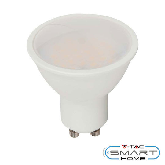 V-TAC Smart Bulb LED 4.8W for Socket GU10 and Shape MR16 RGB 380lm Dimmable