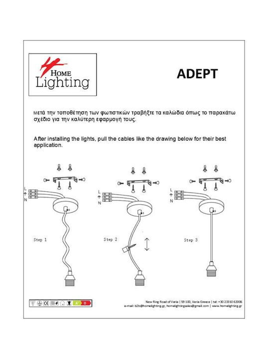 Home Lighting Pendant Chandelier for 6 Bulbs E27 White