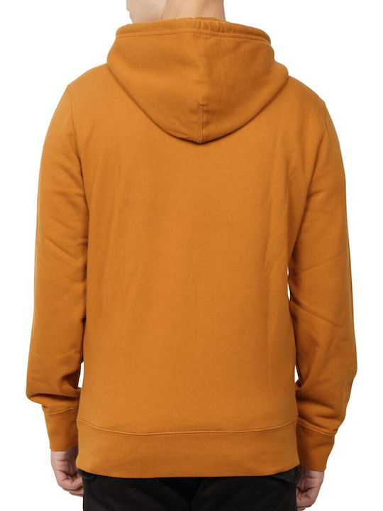 Levi's Men's Sweatshirt with Hood and Pockets Orange