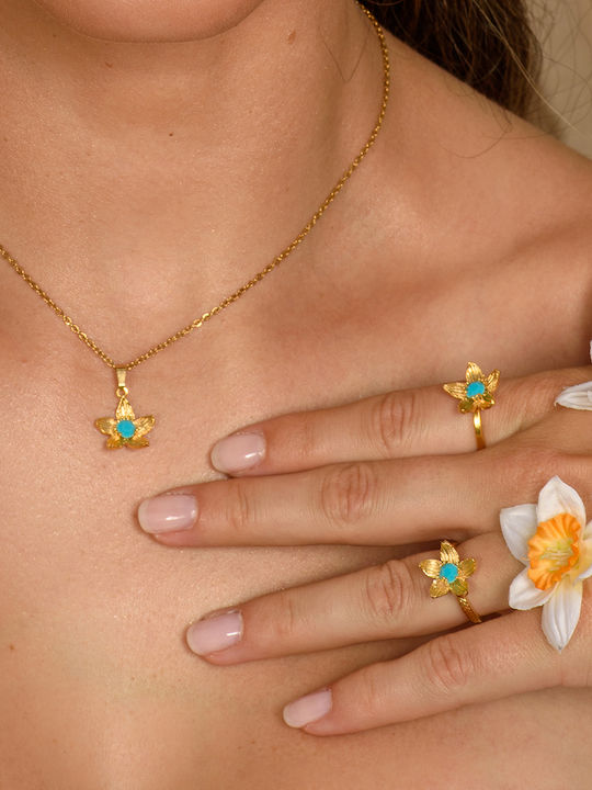 LifeLikes Birthstone December Κολιέ Επιχρυσωμένο