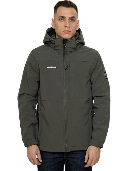Geci Bărbați Iarna Waterproof și Cu Protecție Împotriva Vântului Verde