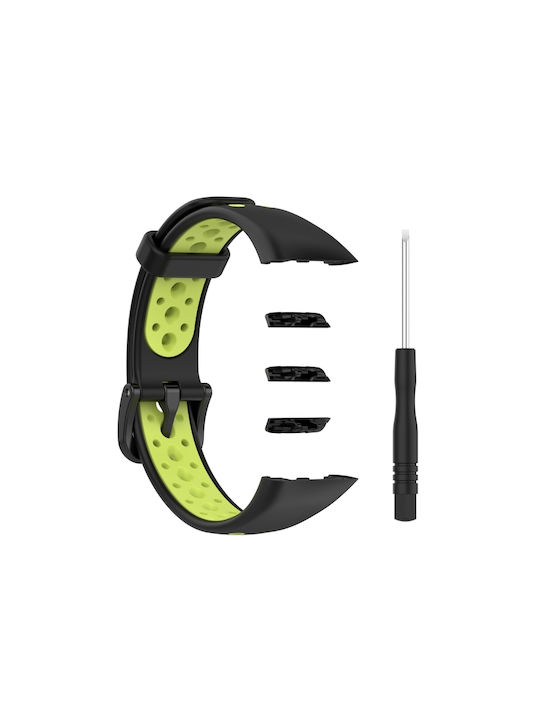 Dual Color Λουράκι Black / Green (Huawei Band 6) Dual Color Λουράκι Black / Green (Huawei Band 6)