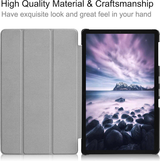 Sonique Smartcase Slim Flip Cover Δερματίνης Ανθεκτική Μπλε (Galaxy Tab A 10.5 2018)