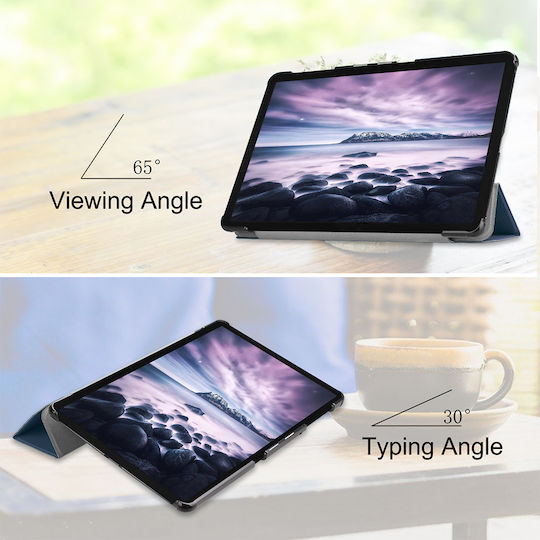 Sonique Smartcase Slim Flip Cover Δερματίνης Ανθεκτική Μπλε (Galaxy Tab A 10.5 2018)