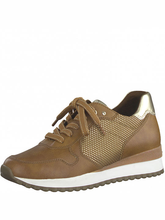 Marco Tozzi Damen Anatomisch Sneakers Tabac Braun