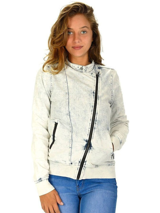 Billabong Damen Bikerjacke Weiß