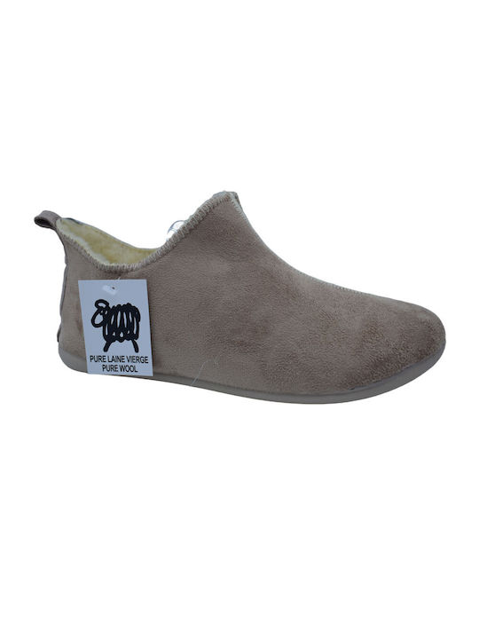 Comfy Anatomic Geschlossene Damen Hausschuhe in Beige Farbe