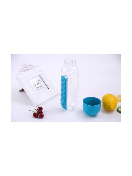 Factory Pill Box Πλαστικό Παγούρι 600ml Διάφανο