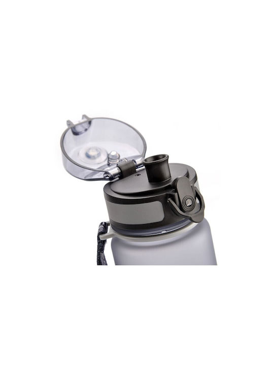 Meteor Sport Water Bottle Πλαστικό Παγούρι με Φίλτρο 1000ml Γκρι