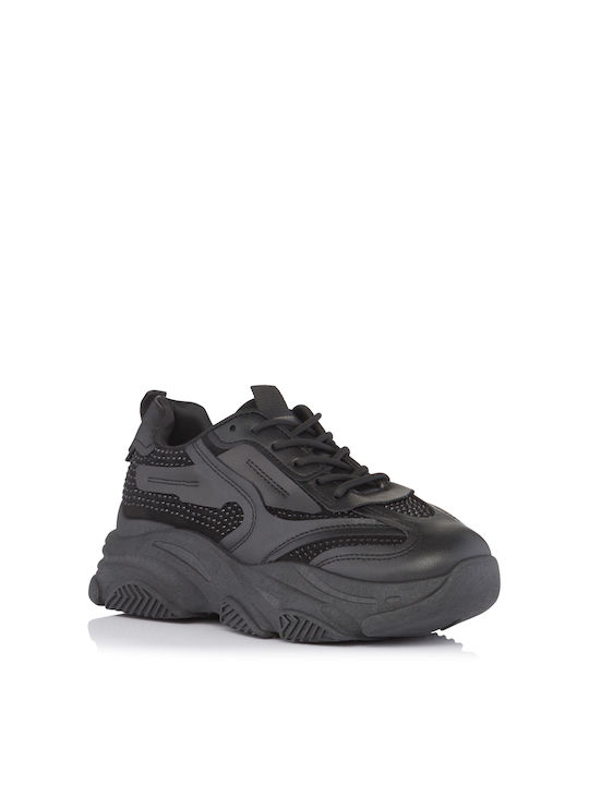 Alta Moda Freja Femei Chunky Sneakers Negre