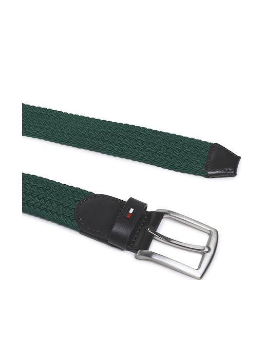 Tommy Hilfiger Denton Herren Gürtel Stoff Grün