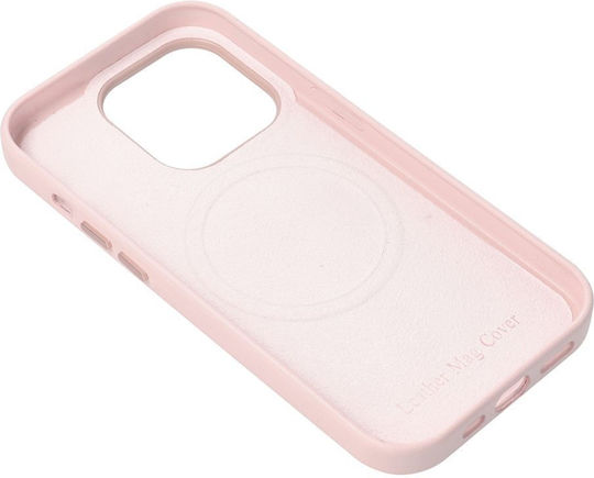 Forcell Back Cover Δερμάτινο Sand Pink (iPhone 14 Pro)