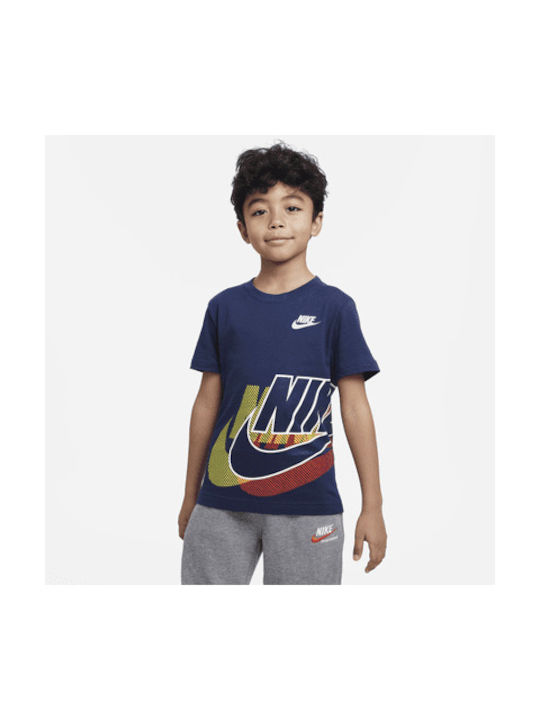 Nike Children's T-shirt Navy Blue Futura Sidewinder