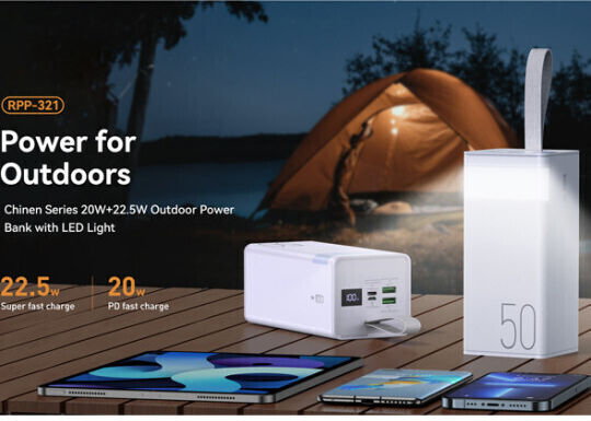 Remax RPP-321 Chinen Series Power Bank 50000mAh 22.5W με 2 Θύρες USB-A και Θύρα USB-C Λευκό