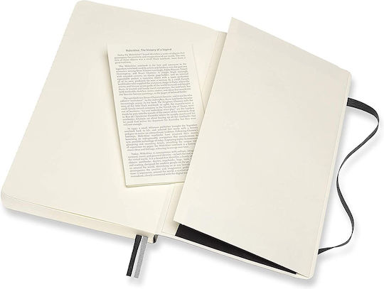 Moleskine Classic Collection Σημειωματάριο 200 Φύλλων Ριγέ με Λάστιχο Μαύρο