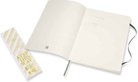 Moleskine Classic Collection Σημειωματάριο 192 Φύλλων Καρέ με Λάστιχο Πράσινο