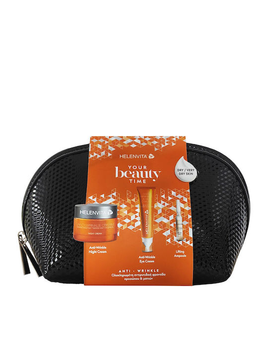 Helenvita Anti-Wrinkle Night Hautpflegeset für Anti-Aging, Feuchtigkeitsspendend & Festigung