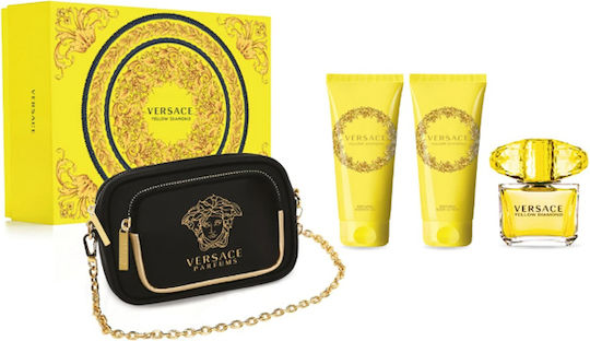 Versace Yellow Diamond Set pentru femei cu Loțiune de corp 4buc