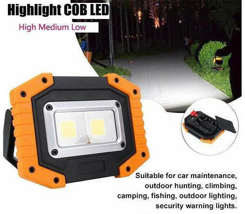 Proiector de lucru Baterie LED cu luminozitate până la 400lm