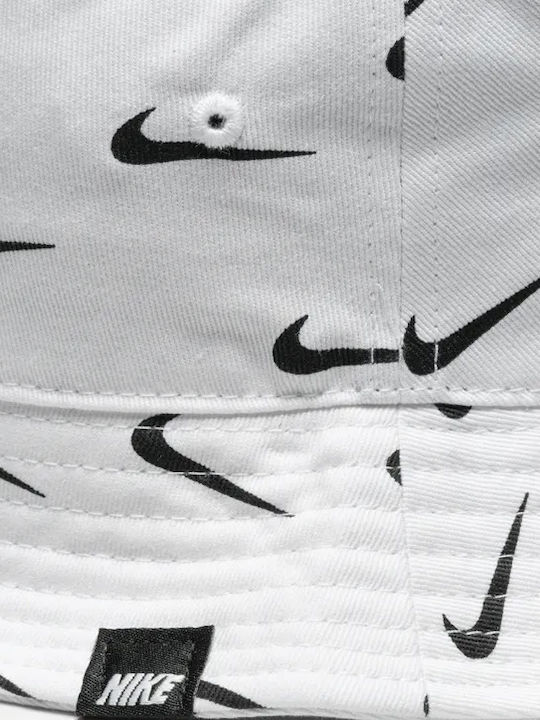 Nike Παιδικό Καπέλο Bucket Υφασμάτινο Λευκό