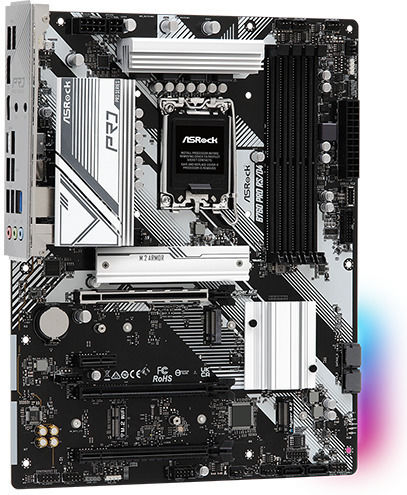 ASRock B760 PRO RS/D4 Mainboard ATX mit Intel 1700 Sockel