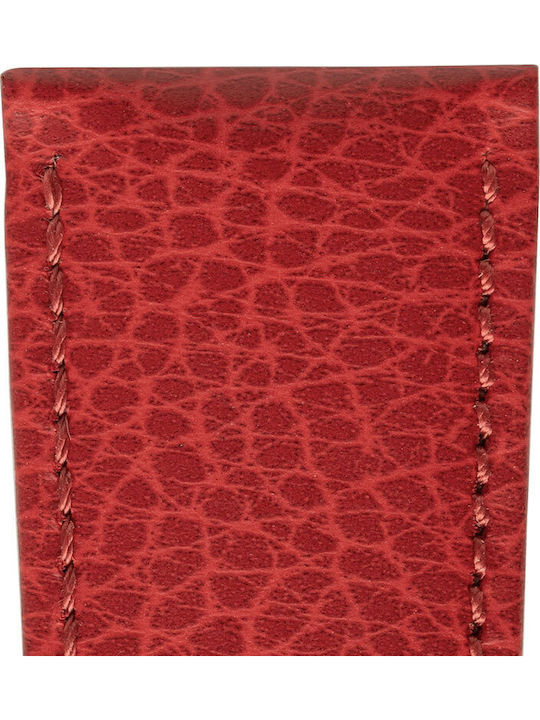 Hirsch Kansas Leather Strap Red 22mm